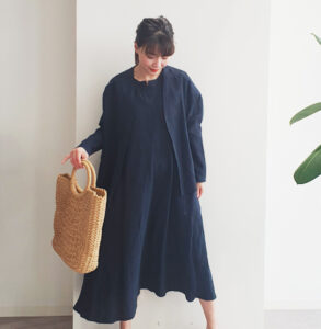 フレンチリネンドルマンショートブラウス✙フレンチリネンワンピースSET  UP！5月11日までSPECIAL  SETPRICE（イベント終了）